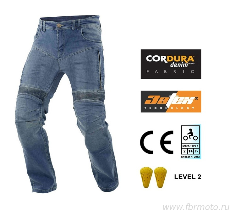 ������ Starks EF56 Savage Slim fit Cordura Denim Blue Enzim Wash