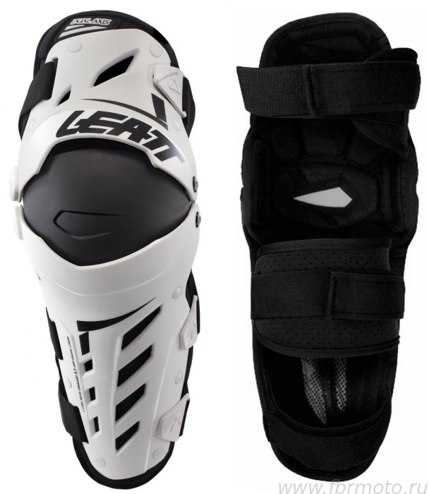 ����������� Leatt Dual Axis Knee Guard White-Black