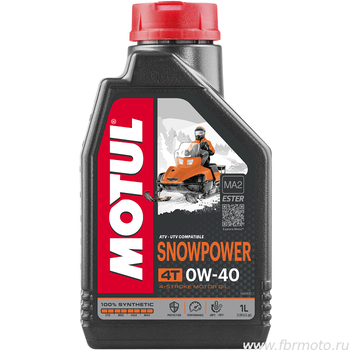 ����� ��� ��������� Motul Snowpower Syntetic Ester 0W40 1�
