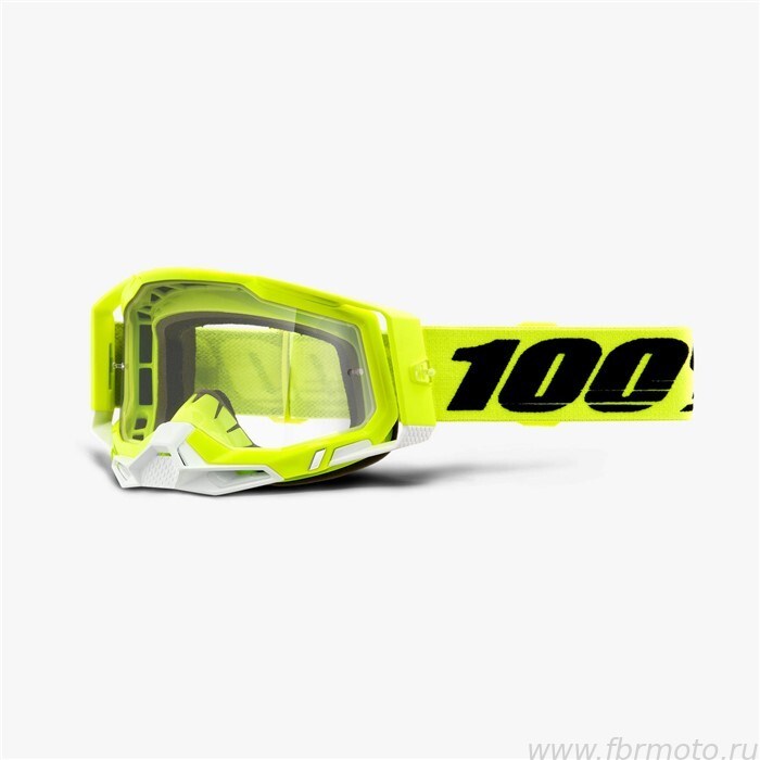 ���� 100% Racecraft 2 Goggle Yellow Clear Lens