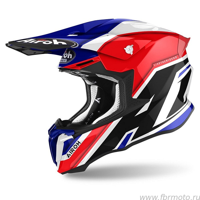 ���� Airoh Twist 2.0 Shaken Blue Gloss